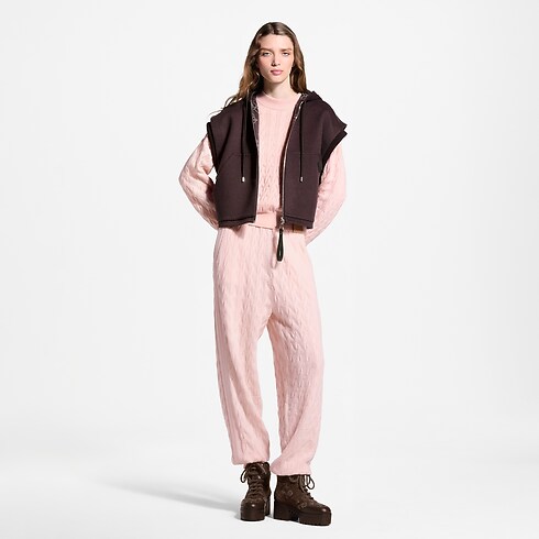 Ready-to-Wear Casacos e Jaquetas Colete com Detalhe em Tricô e Zíper | Louis Vuitton ® (Zoom no Produto)