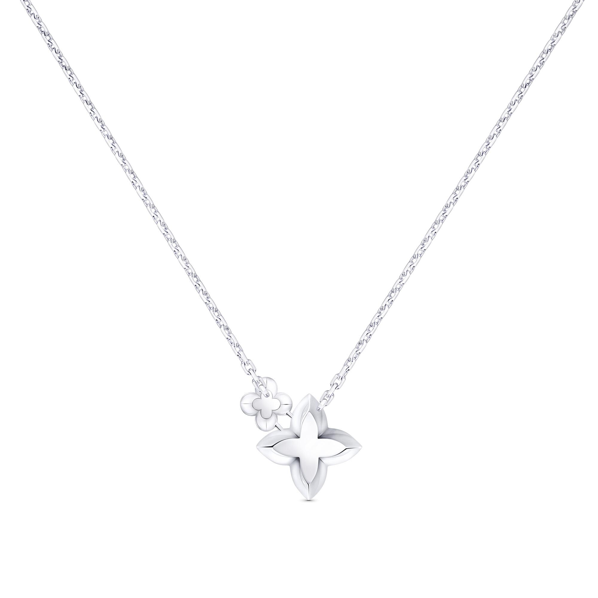  Coleções LV Diamonds Corrente com Pingente Duplo LV Diamonds com Brilhantes | Louis Vuitton ® (Zoom no Produto)