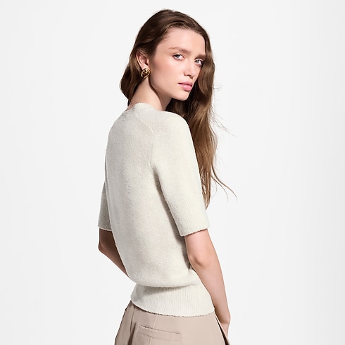 Novidades em Feminino } Cursive Signature Knit Top | Louis Vuitton ® (Zoom no Produto)