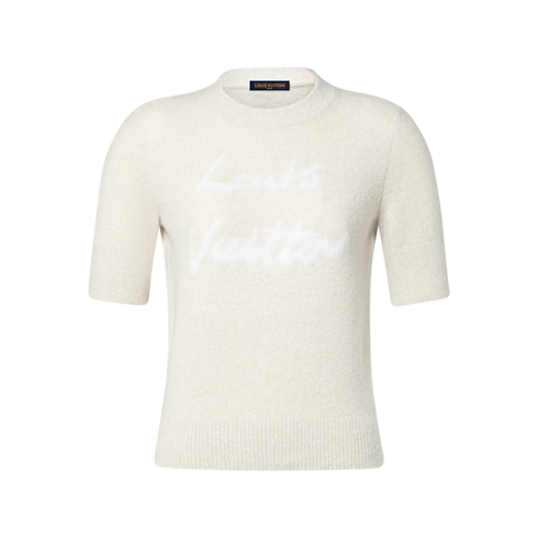 Novidades em Feminino } Cursive Signature Knit Top | Louis Vuitton ® (Zoom no Produto)