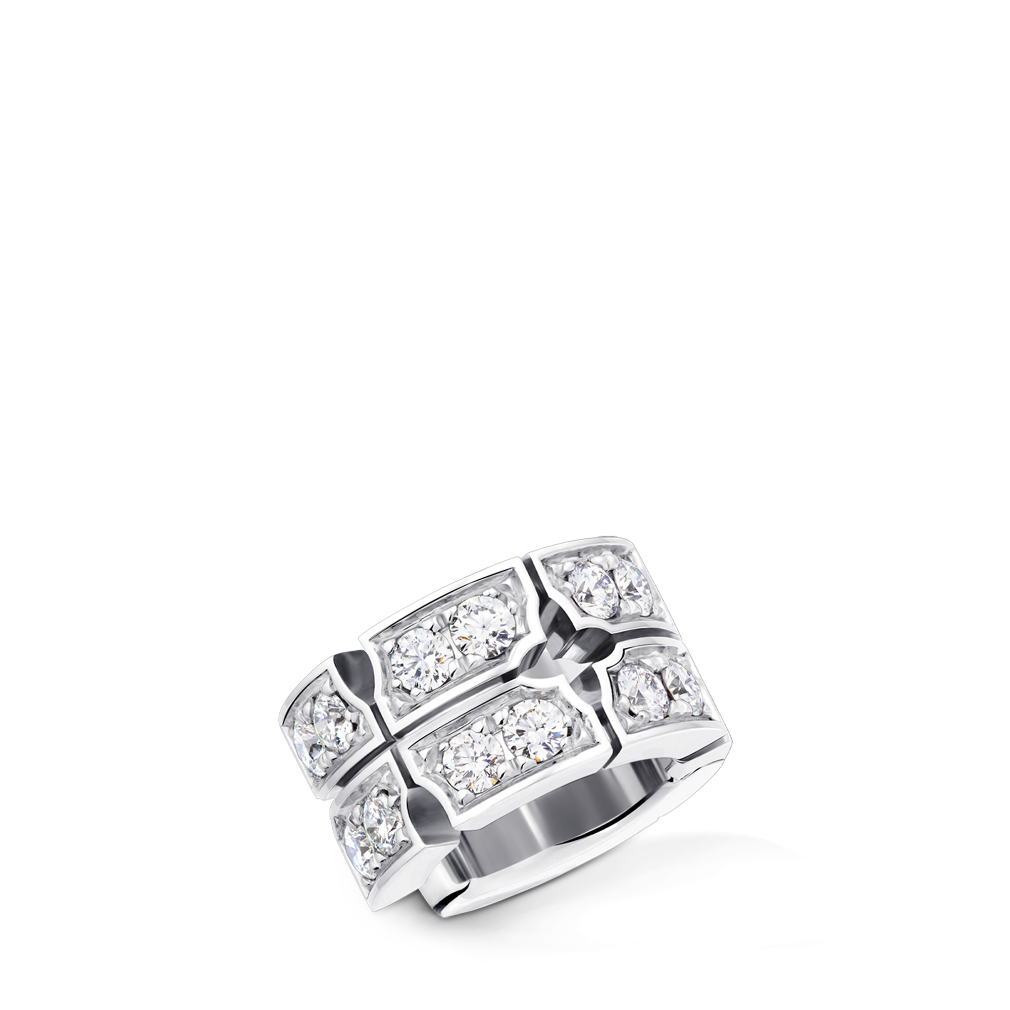  Categorias Brincos Ear Cuff Tumbler em Ouro Branco e Diamantes | Louis Vuitton ® (Zoom no Produto)