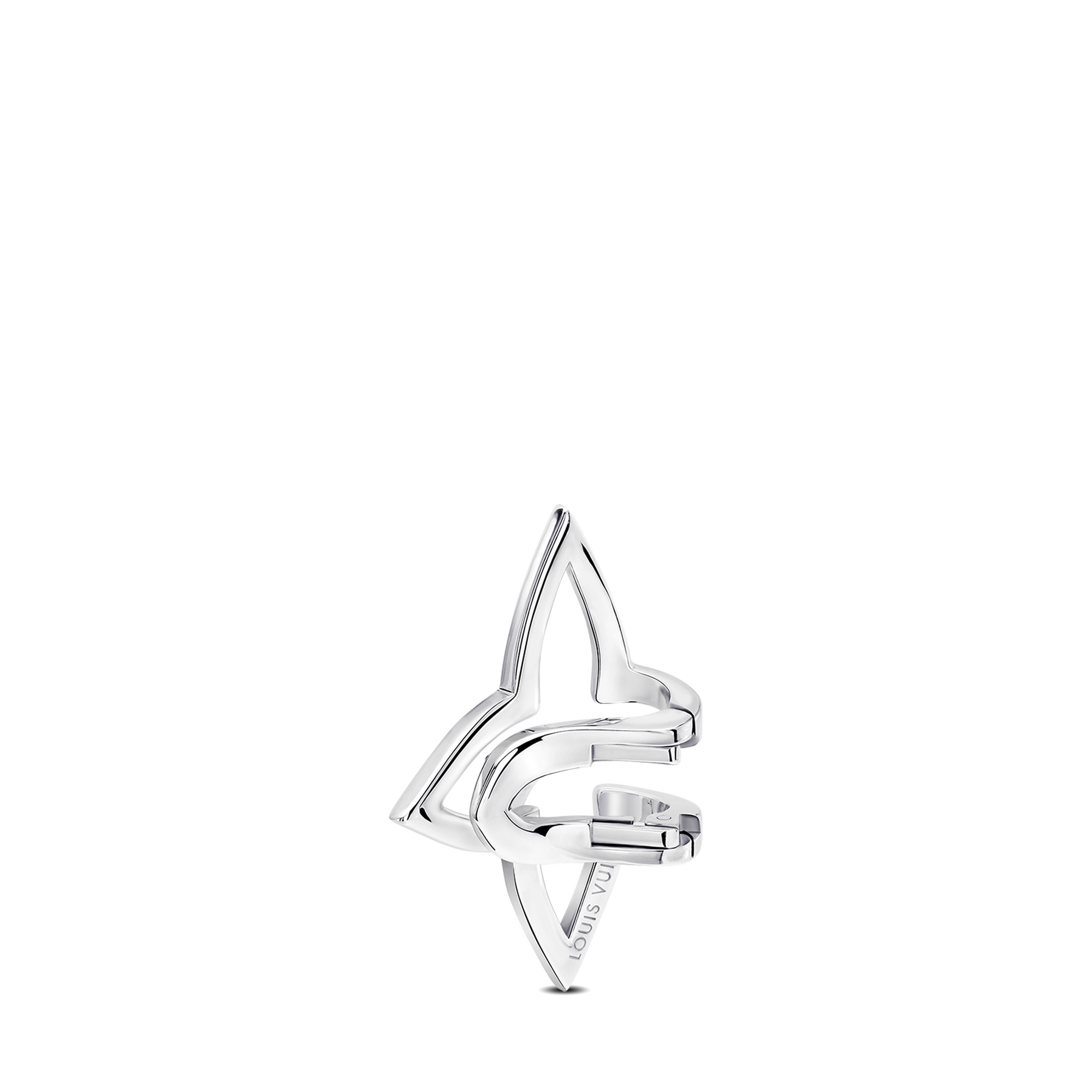  Categorias Brincos Earcuff Louis Vuitton Blossom em Ouro Branco e Diamantes | Louis Vuitton ® (Zoom no Produto)