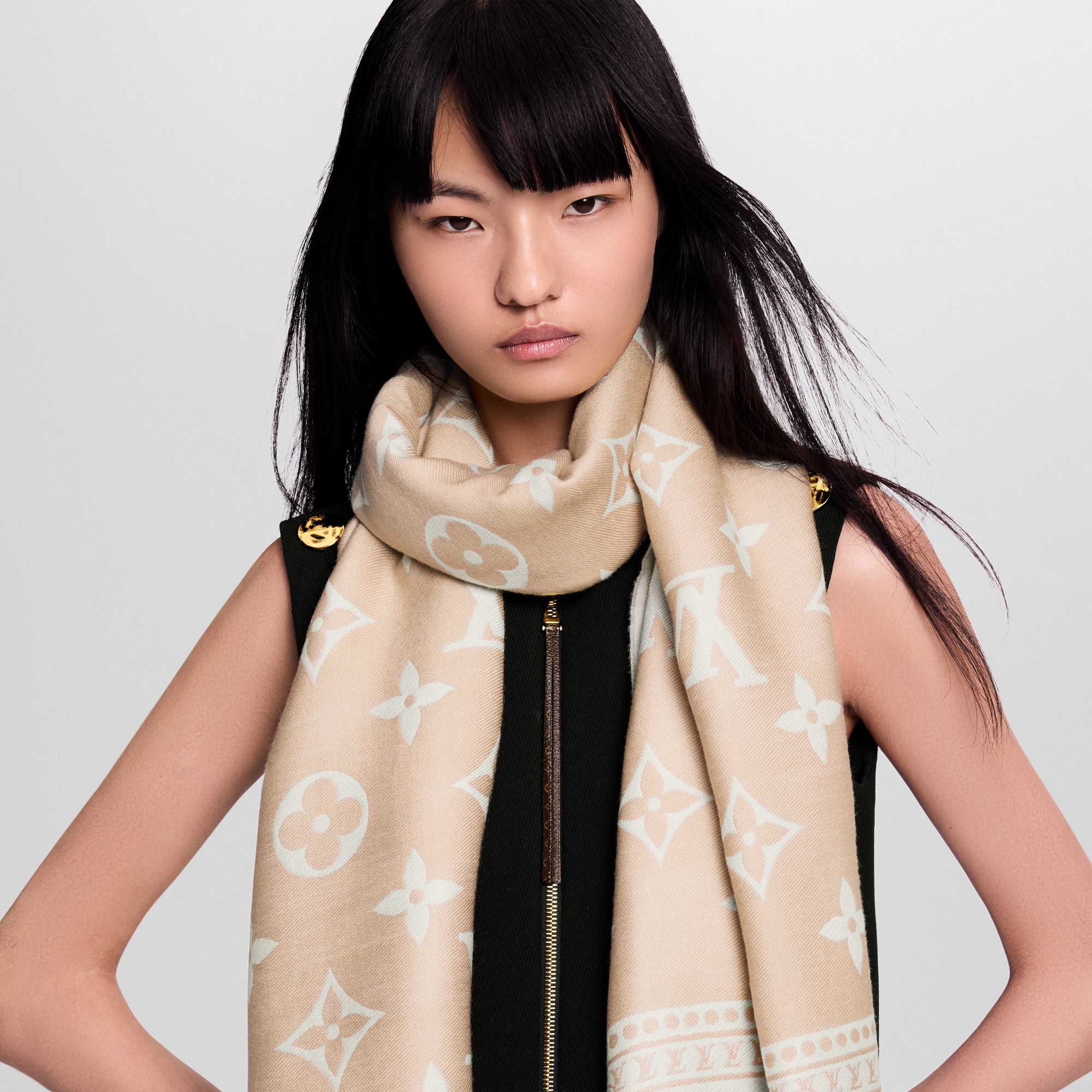 S00 Acessórios Xales e Echarpes Echarpe Amazingram | Louis Vuitton ® (Zoom no Produto)