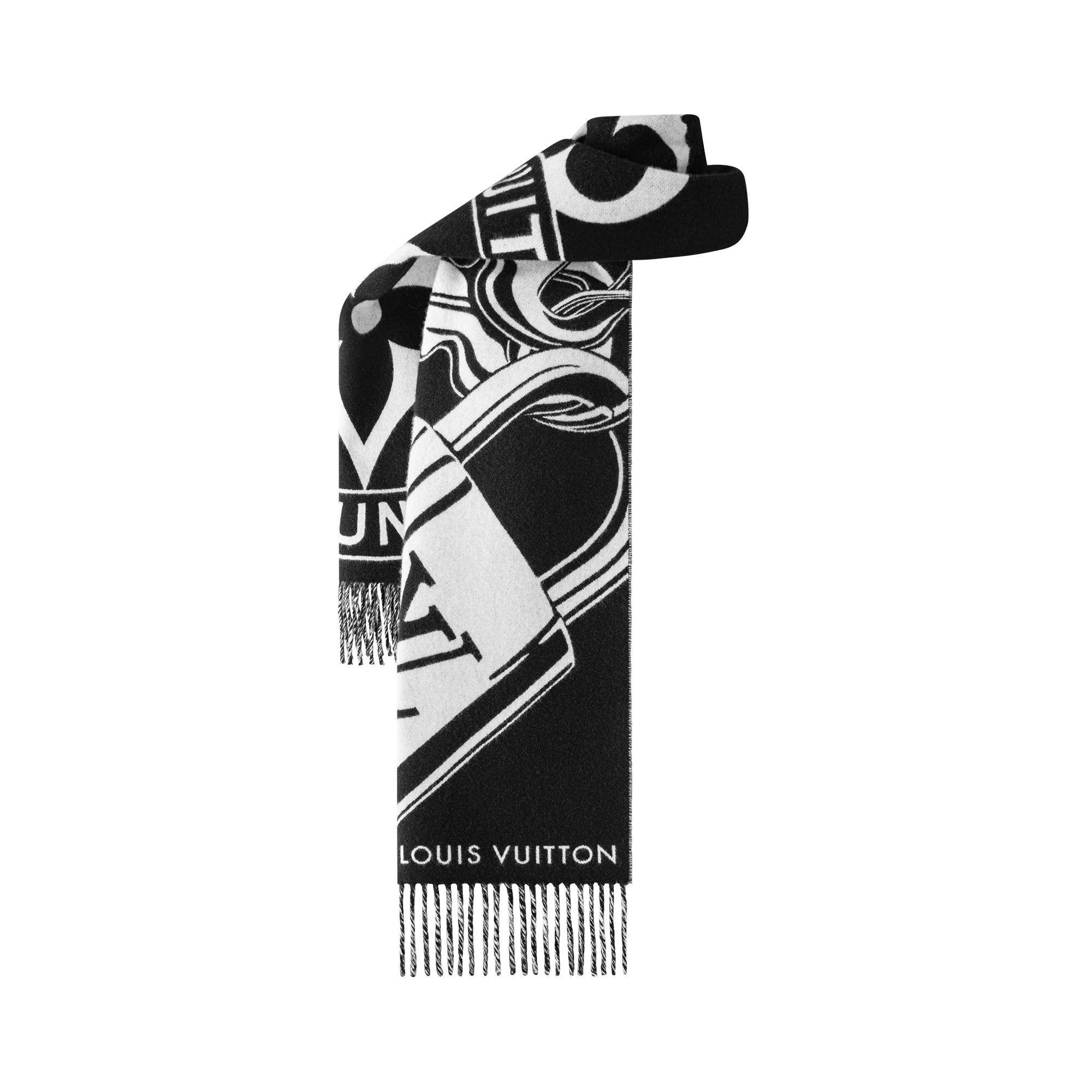 S00 Acessórios Cachecóis Echarpe Lock And Keys | Louis Vuitton ® (Zoom no Produto)