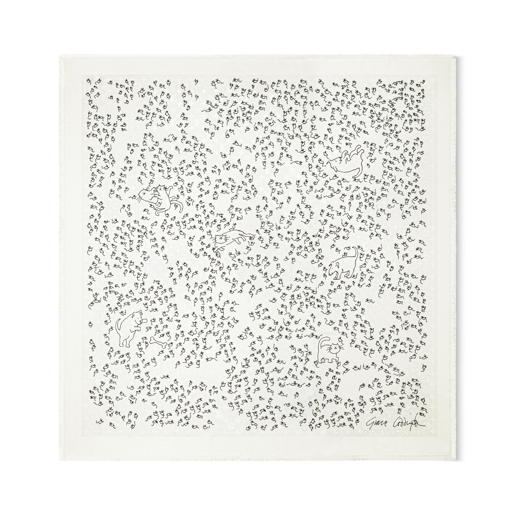 S00 Acessórios Xales e Echarpes Echarpe LV Mice Monogram Classique | Louis Vuitton ® (Zoom no Produto)