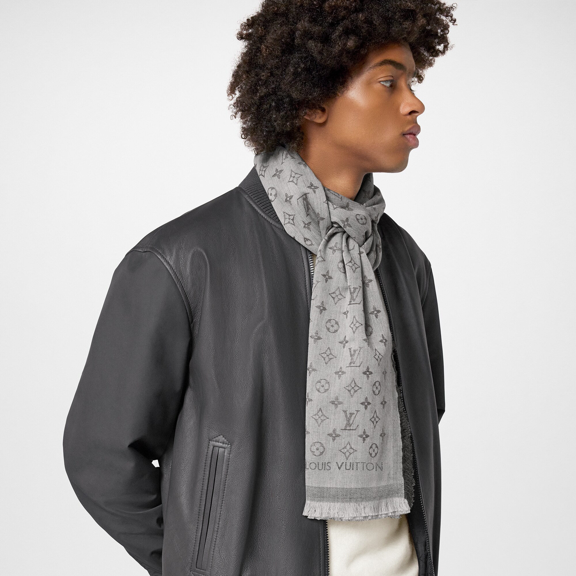 S00 Acessórios Echarpes Echarpe Monogram Essential | Louis Vuitton ® (Zoom no Produto)