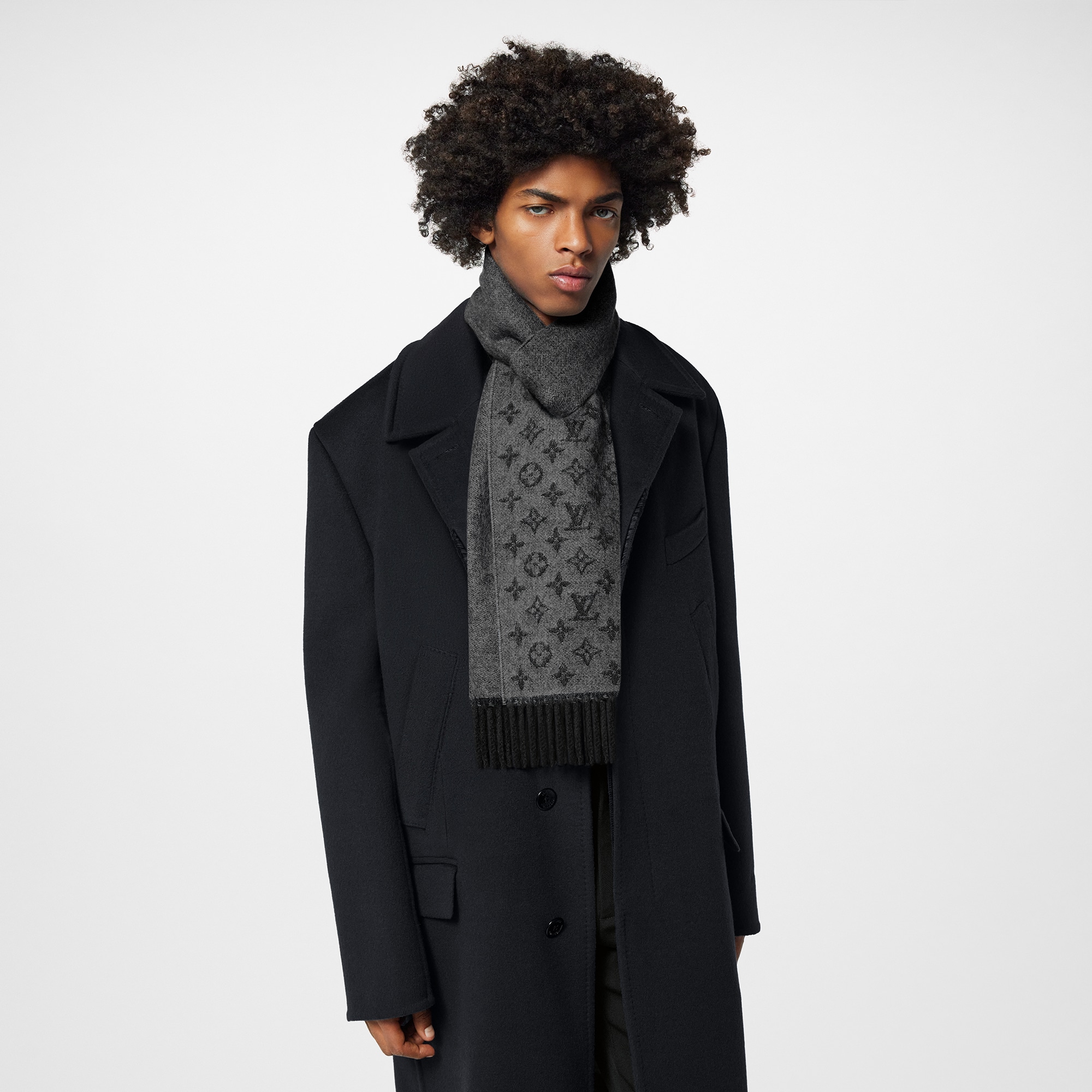 S00 Acessórios Echarpes Echarpe Monogram Gradient | Louis Vuitton ® (Zoom no Produto)