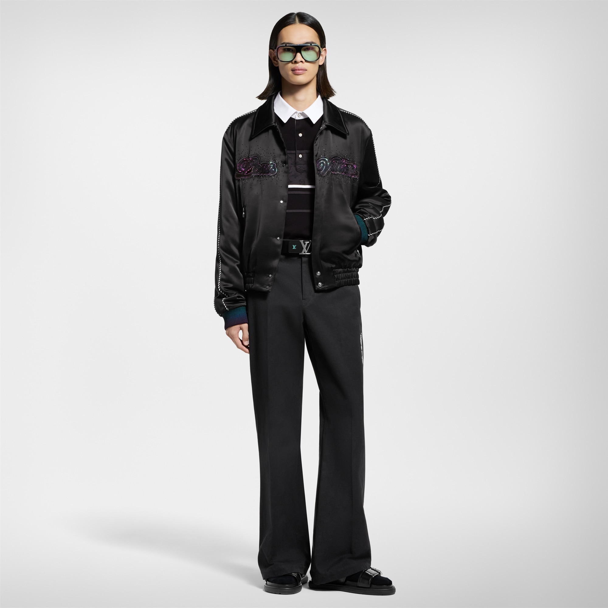  Ready-to-Wear Casacos e Agasalhos Embellished Souvenir Blouson | Louis Vuitton ® (Zoom no Produto)