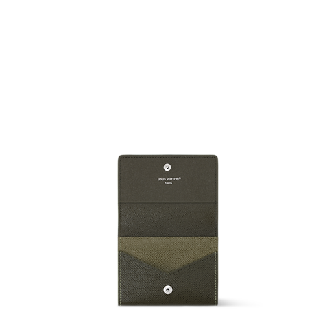 Couro Taiga Carteiras Masculinas Porta-Cartões Envelope Business Card Holder | Louis Vuitton ® (Zoom no Produto)