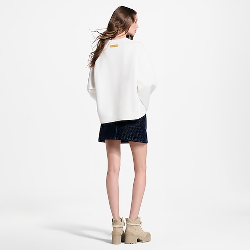 Ready-to-Wear Camisetas e Moletons Flocked Signature Sweater | Louis Vuitton ® (Zoom no Produto)