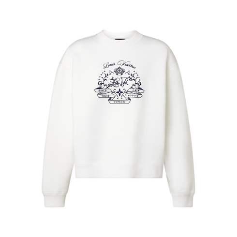 Ready-to-Wear Camisetas e Moletons Flocked Signature Sweater | Louis Vuitton ® (Zoom no Produto)