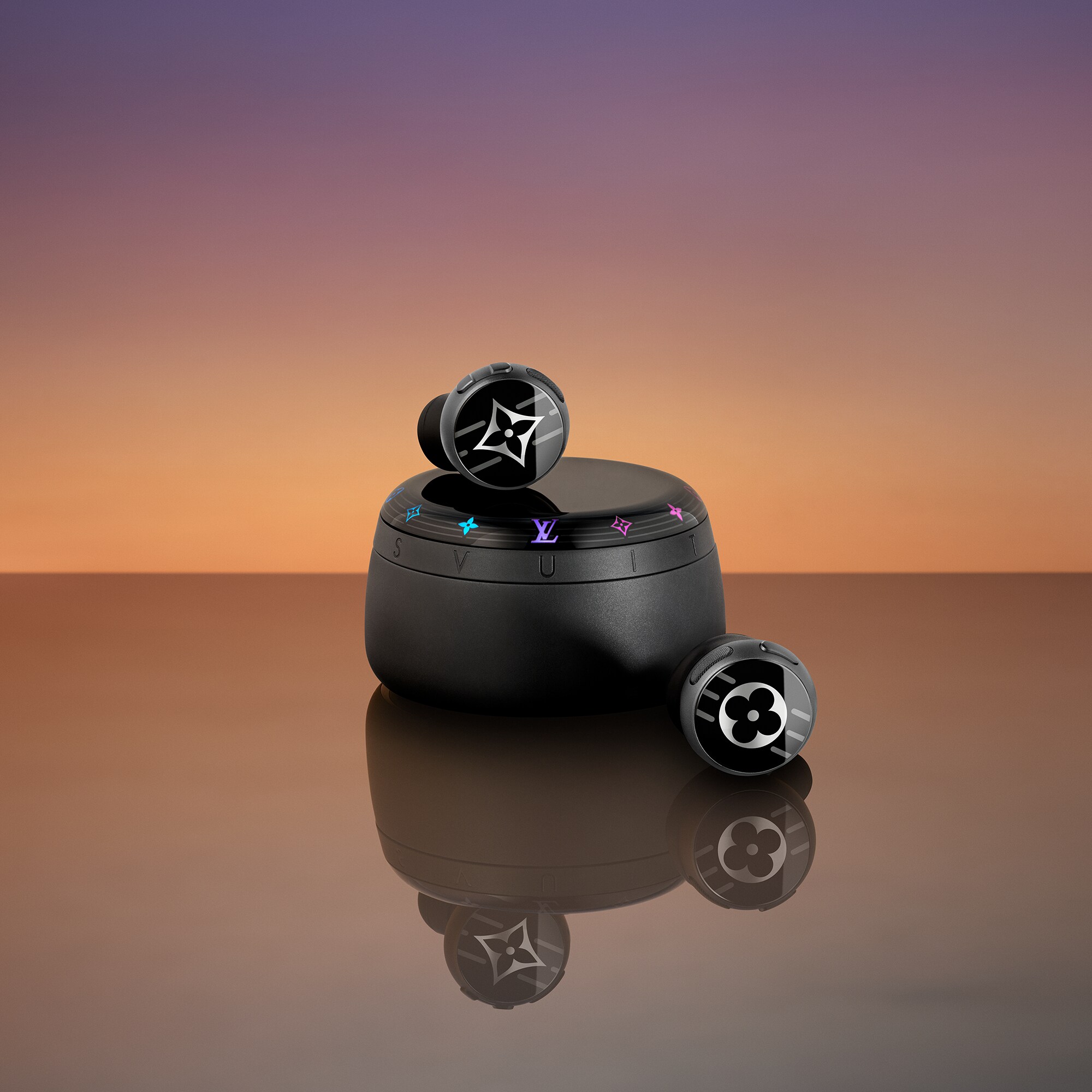  Objetos High-Tech e Acessórios Áudio e Acessórios Conectados Fones de ouvido Louis Vuitton Horizon Light Up  | Louis Vuitton ® (Zoom no Produto)