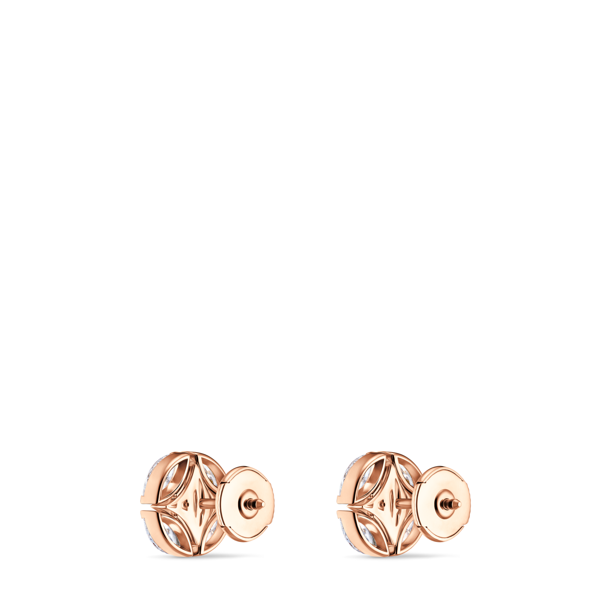  Joalheira Brincos Galaxie Ear Studs, Rose Gold and Diamonds | Louis Vuitton ® (Zoom no Produto)