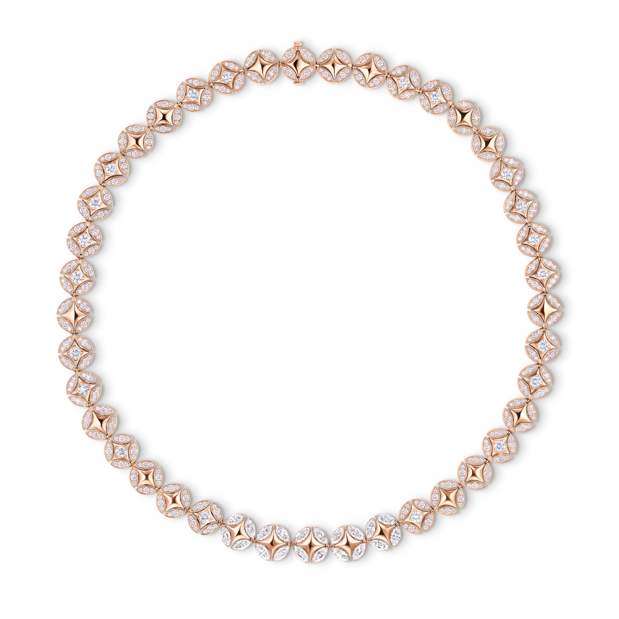  Joalheira Colares e Pingentes Galaxie Necklace, Rose Gold and Diamonds | Louis Vuitton ® (Zoom no Produto)