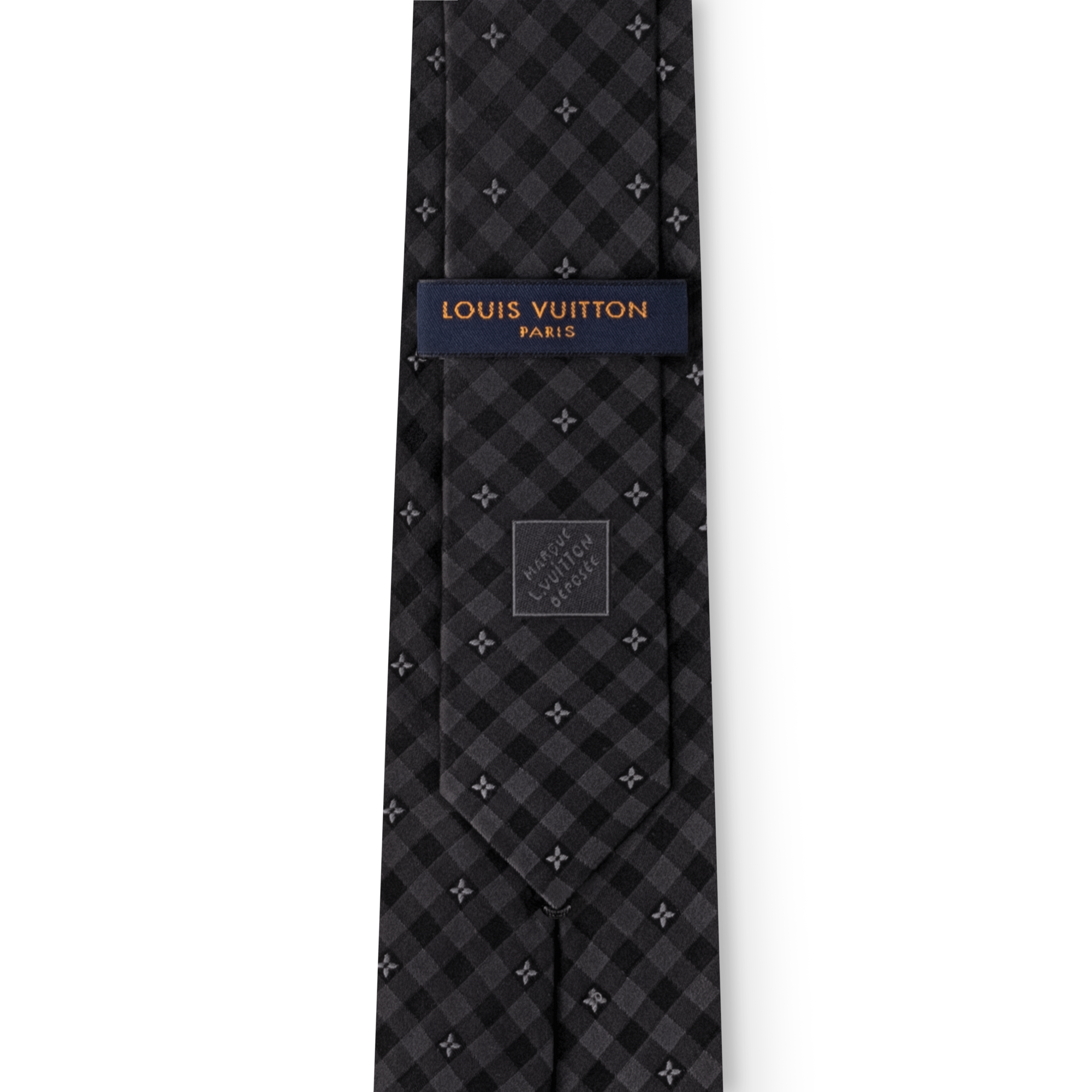 S00 Acessórios Gravatas e Lenços de Bolso Gravata Flowers Check | Louis Vuitton ® (Zoom no Produto)