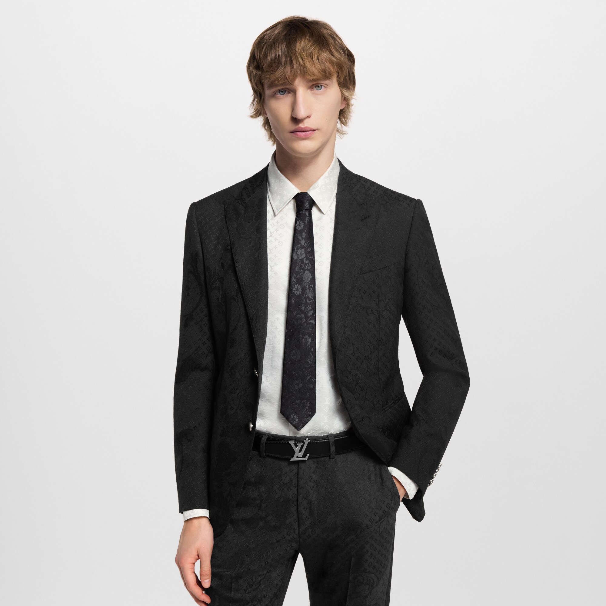 S00 Acessórios Gravatas e Lenços de Bolso Gravata Monogram Wildflowers | Louis Vuitton ® (Zoom no Produto)