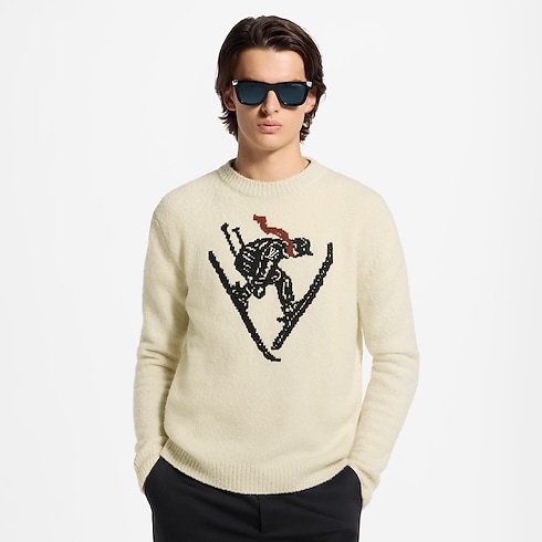 Intarsia Signature Long-Sleeved Pullover – Vista Cortada