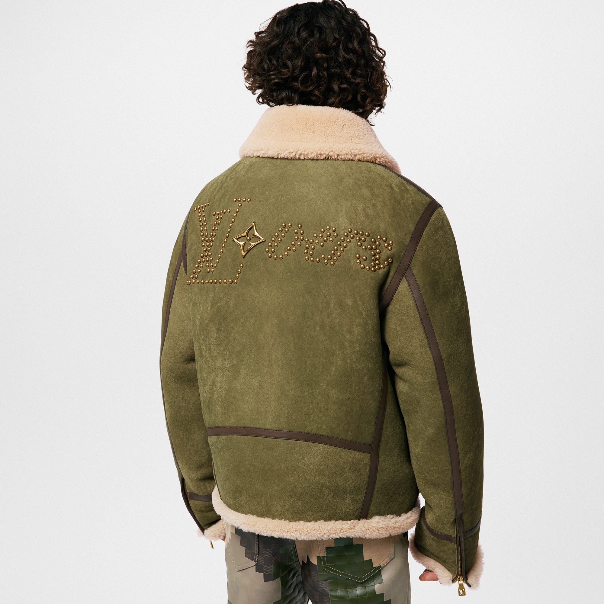  Ready-to-Wear Casacos e Agasalhos Jaqueta Bomber com Shearling | Louis Vuitton ® (Zoom no Produto)