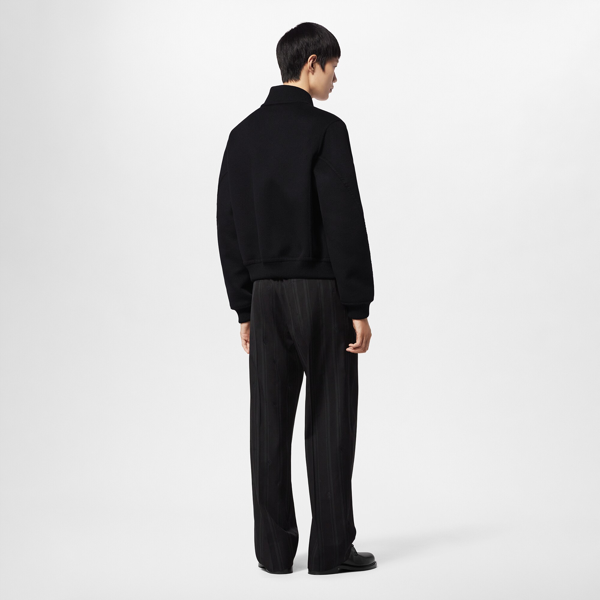  Discontinued Product Obs 12 Jaqueta Bomber em Mescla de Lã e Seda Dupla Face | Louis Vuitton ® (Zoom no Produto)