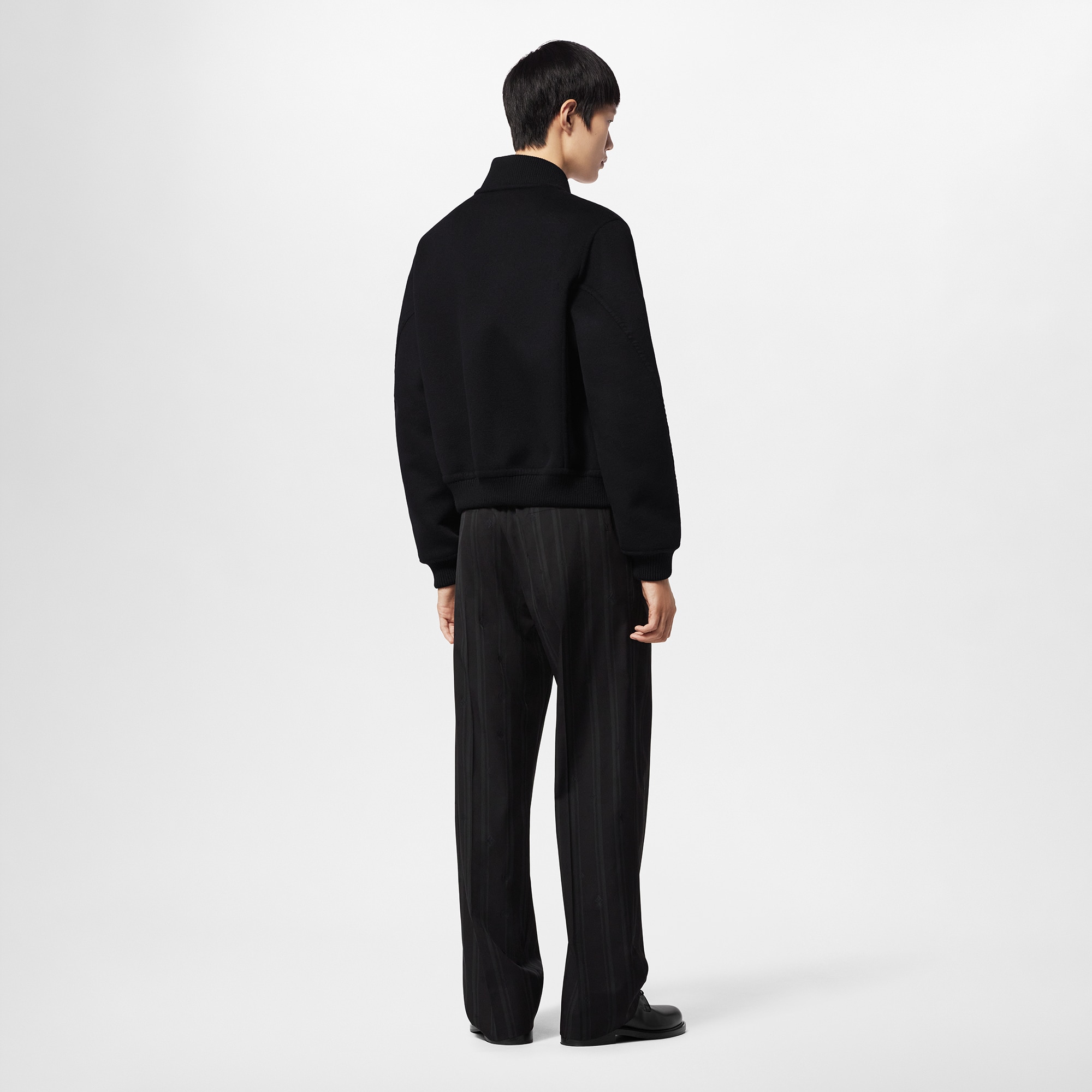  Discontinued Product Obs 12 Jaqueta Bomber em Mescla de Lã e Seda Dupla Face | Louis Vuitton ® (Zoom no Produto)