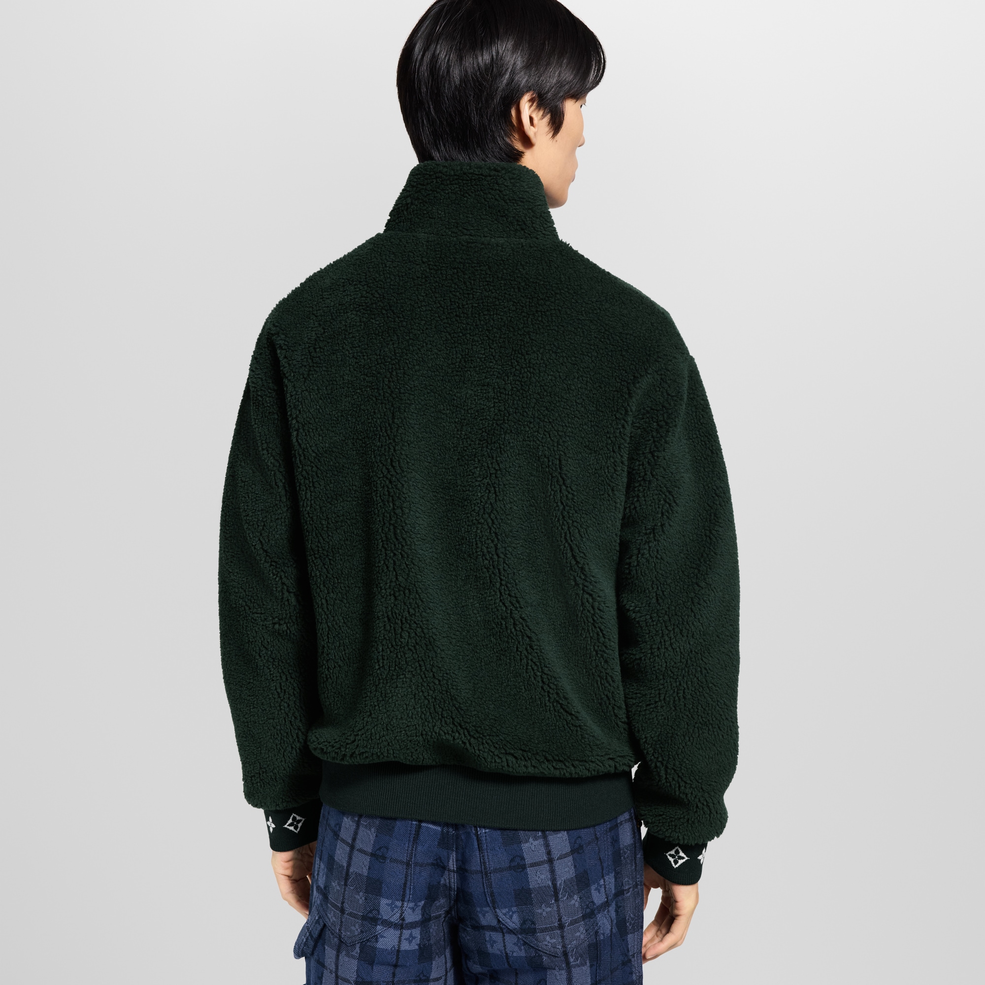  Ready-to-Wear Todas as Roupas Jaqueta de Fleece com Patch de Couro | Louis Vuitton ® (Zoom no Produto)