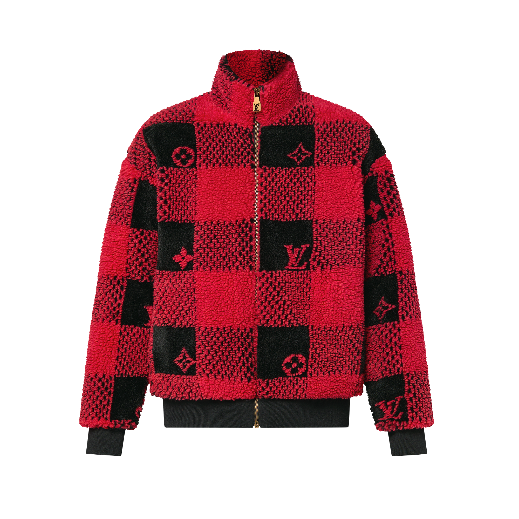  Discontinued Product Obs 9 Jaqueta de Fleece em Xadrez Damier | Louis Vuitton ® (Zoom no Produto)