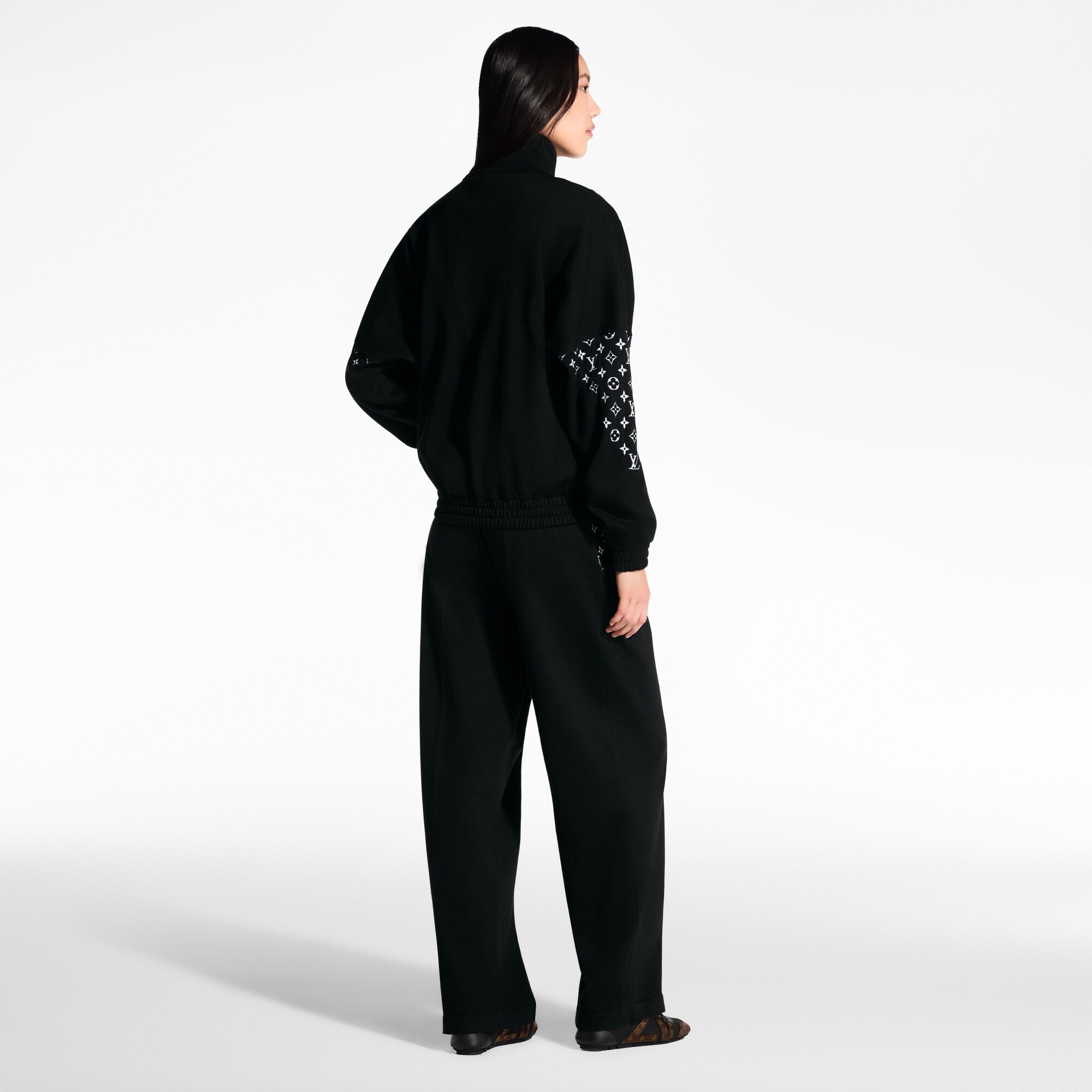  Ready-to-Wear Casacos e Jaquetas Jaqueta de Malha com Detalhe de Monogram | Louis Vuitton ® (Zoom no Produto)