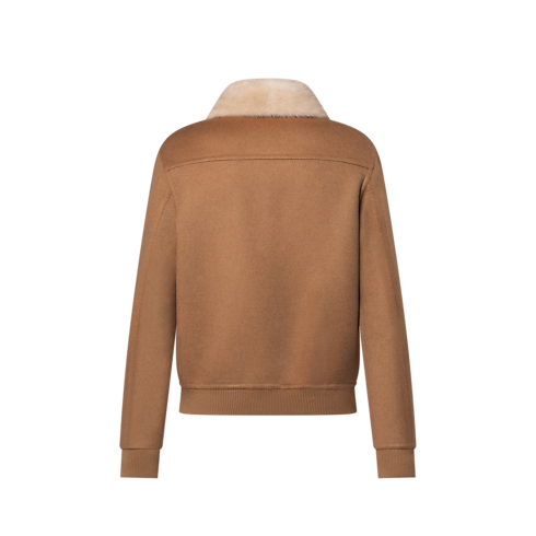 Ready-to-Wear Casacos e Agasalhos Jaqueta de Vicunha e Cashmere com Gola em Pele de Vison | Louis Vuitton ® (Zoom no Produto)