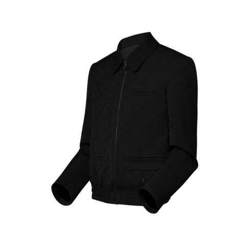 Ready-to-Wear Casacos e Agasalhos Jaqueta em Jacquard de Lã Monogram com Bolsos Debruados Duplos | Louis Vuitton ® (Zoom no Produto)