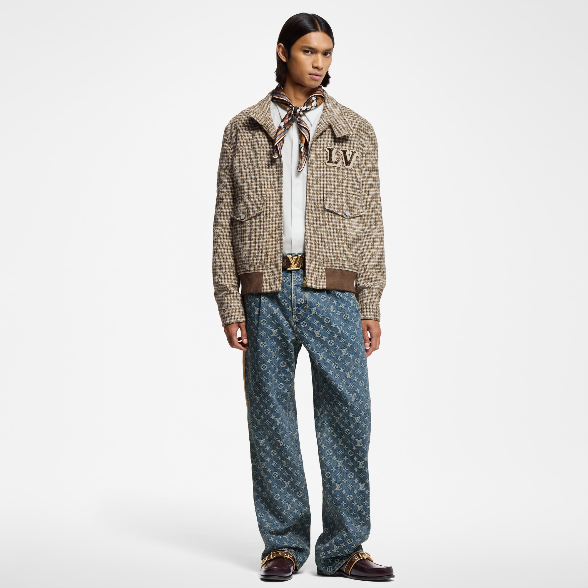  Ready-to-Wear Casacos e Agasalhos Jaqueta Harrington de Lã com Monogram | Louis Vuitton ® (Zoom no Produto)