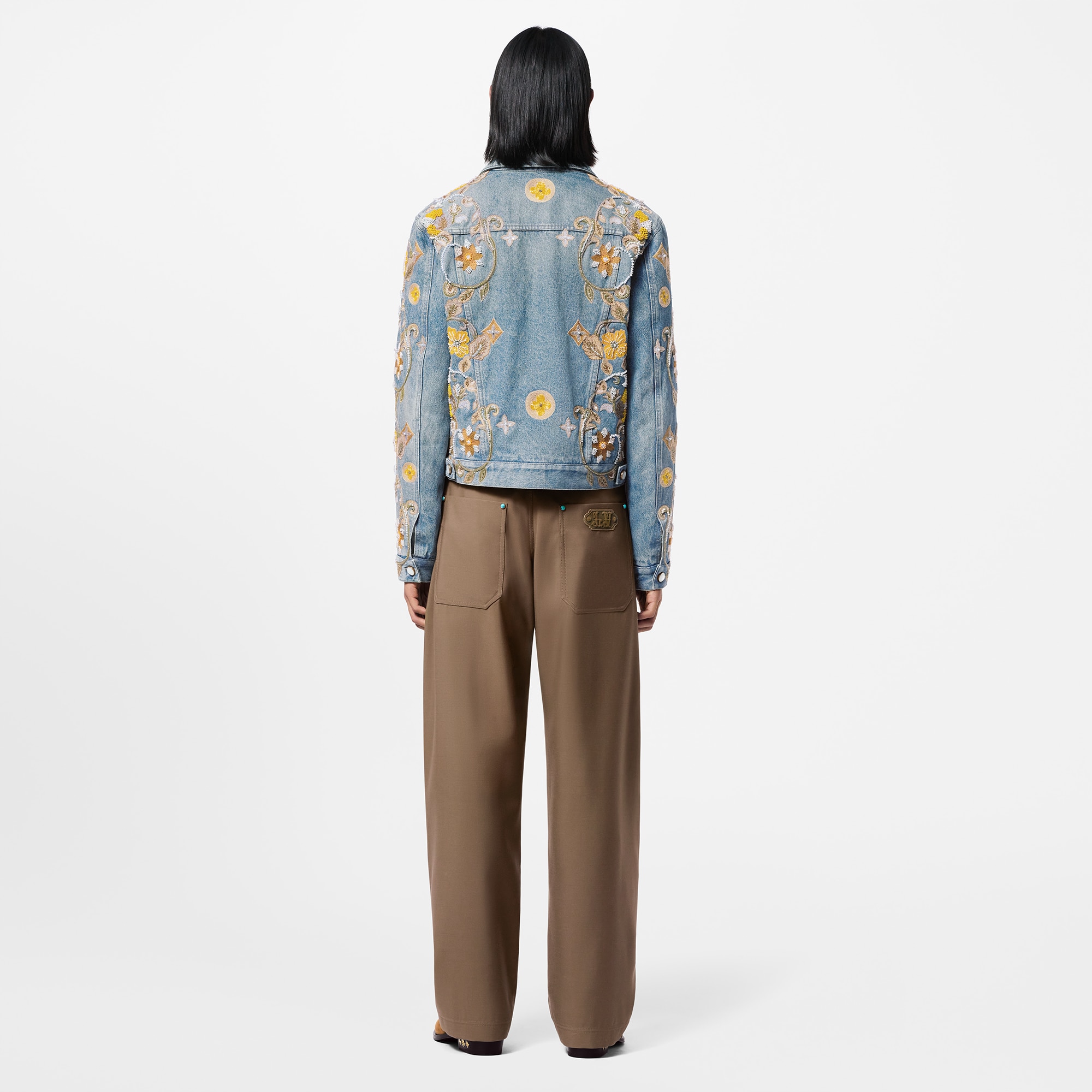  Ready-to-Wear Casacos e Agasalhos Jaqueta Jeans Bordada - Feita sob Encomenda | Louis Vuitton ® (Zoom no Produto)
