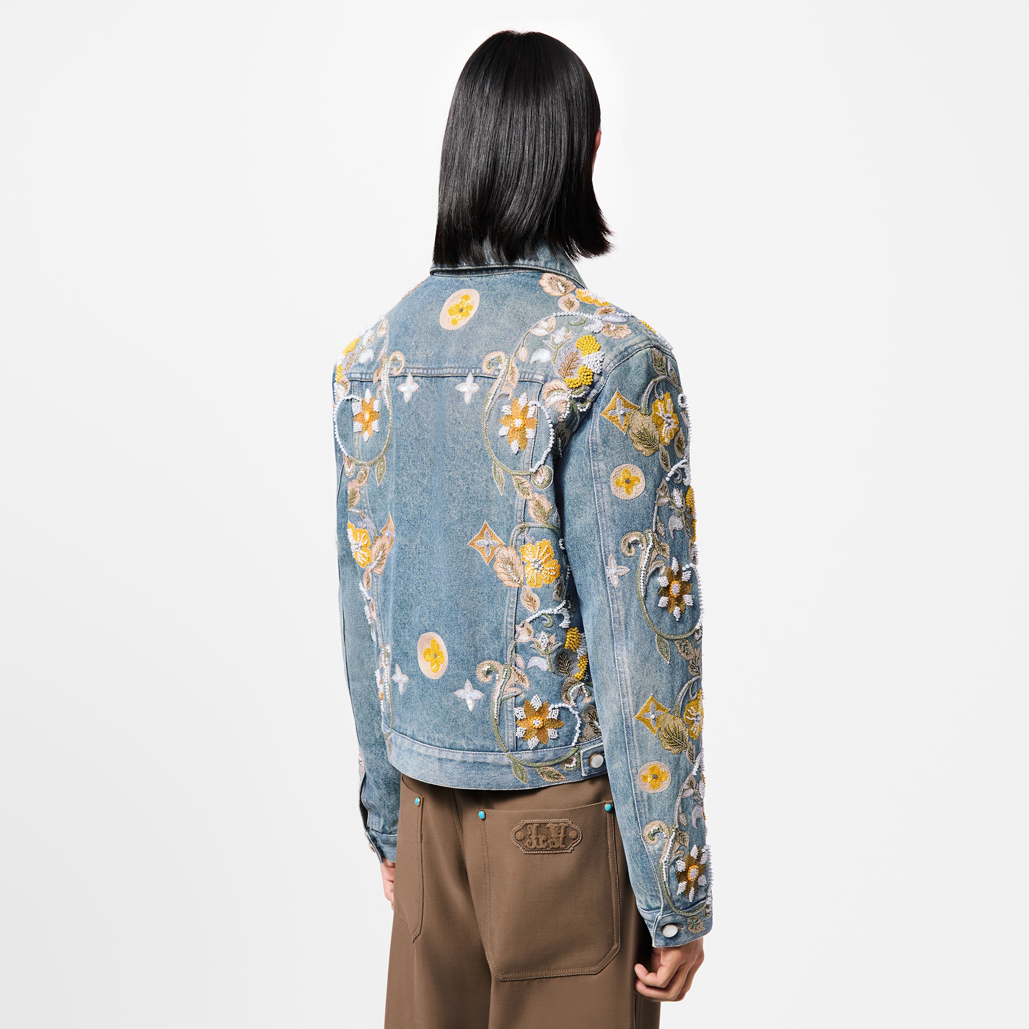  Ready-to-Wear Casacos e Agasalhos Jaqueta Jeans Bordada - Feita sob Encomenda | Louis Vuitton ® (Zoom no Produto)