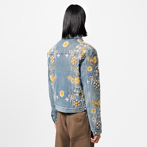 Ready-to-Wear Casacos e Agasalhos Jaqueta Jeans Bordada - Feita sob Encomenda | Louis Vuitton ® (Zoom no Produto)