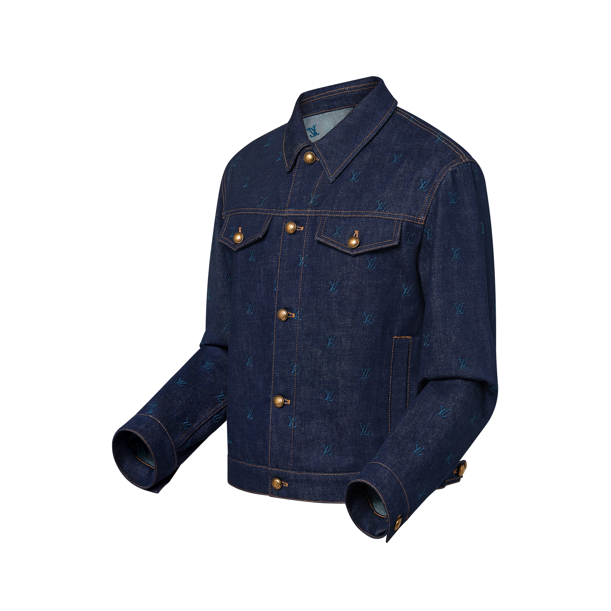  Ready-to-Wear Casacos e Agasalhos Jaqueta Jeans Bordada | Louis Vuitton ® (Zoom no Produto)