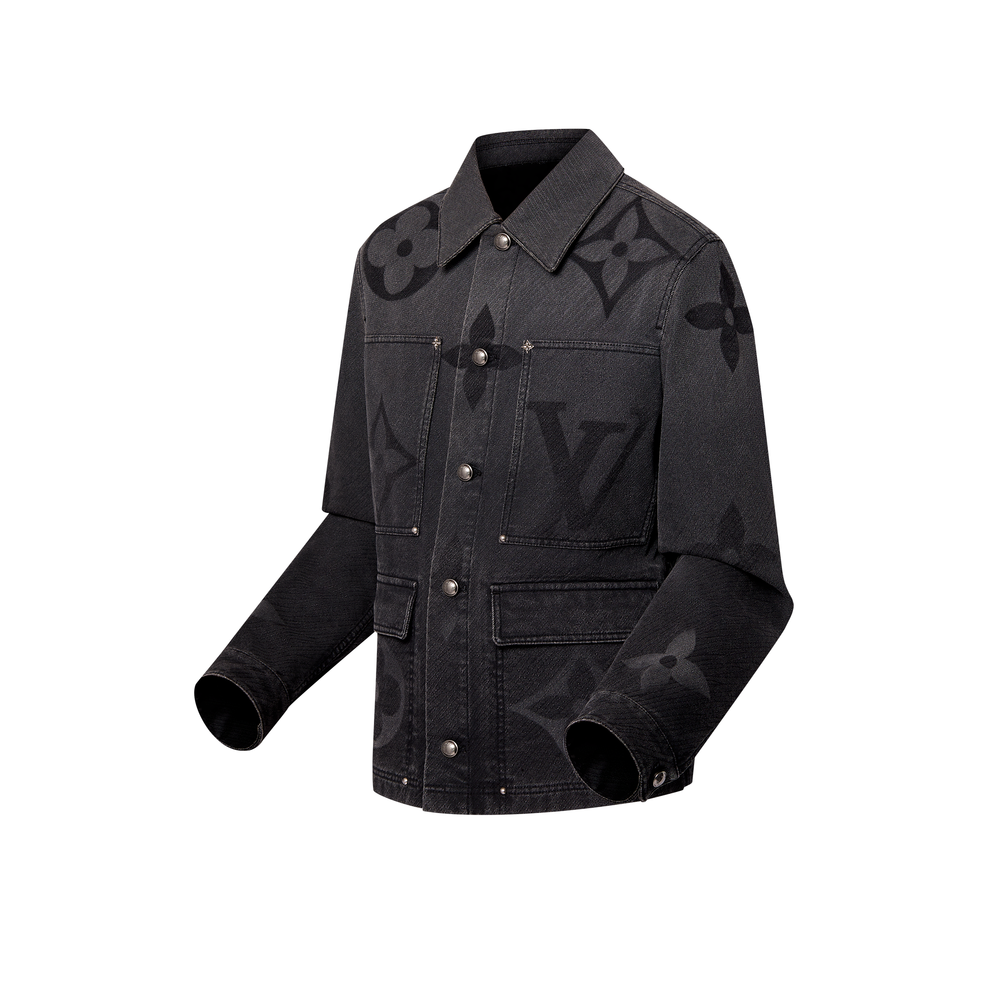  Ready-to-Wear Casacos e Agasalhos Jaqueta Jeans com Monogram | Louis Vuitton ® (Zoom no Produto)