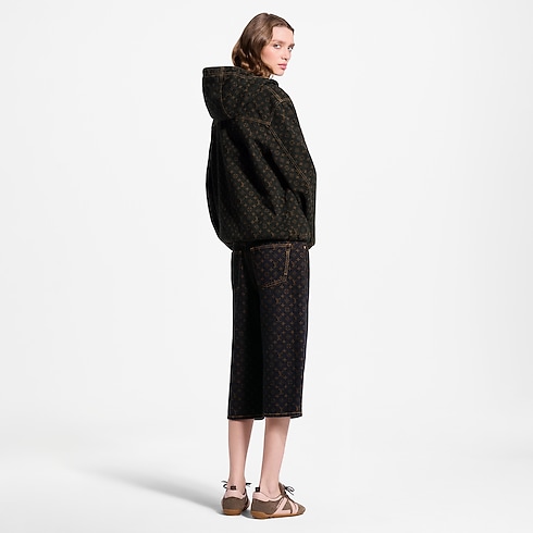 Ready-to-Wear Casacos e Jaquetas Jaqueta Jeans com Monogram e Zíper | Louis Vuitton ® (Zoom no Produto)