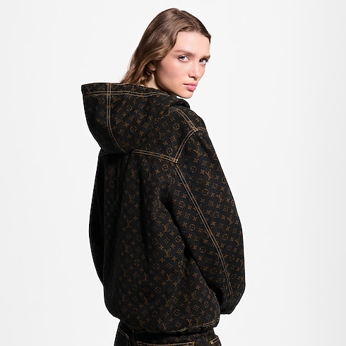 Ready-to-Wear Casacos e Jaquetas Jaqueta Jeans com Monogram e Zíper | Louis Vuitton ® (Zoom no Produto)
