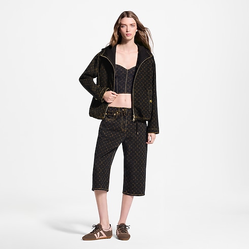 Ready-to-Wear Casacos e Jaquetas Jaqueta Jeans com Monogram e Zíper | Louis Vuitton ® (Zoom no Produto)