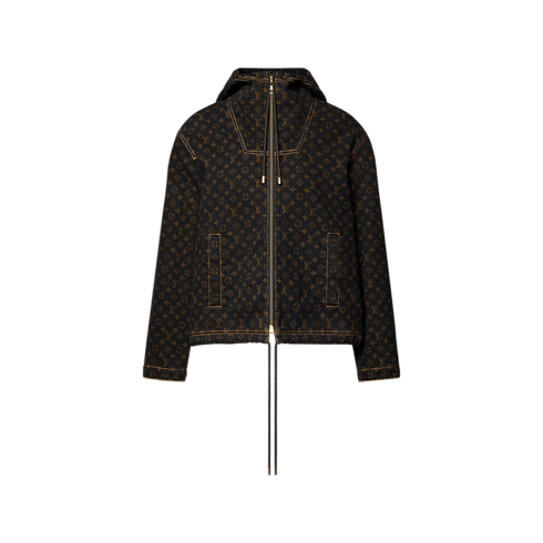 Ready-to-Wear Casacos e Jaquetas Jaqueta Jeans com Monogram e Zíper | Louis Vuitton ® (Zoom no Produto)