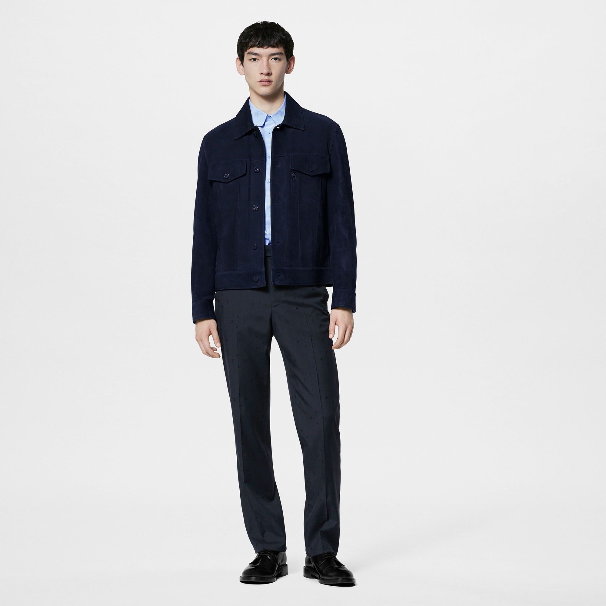  Ready-to-Wear Casacos e Agasalhos Jaqueta Jeans em Suede | Louis Vuitton ® (Zoom no Produto)