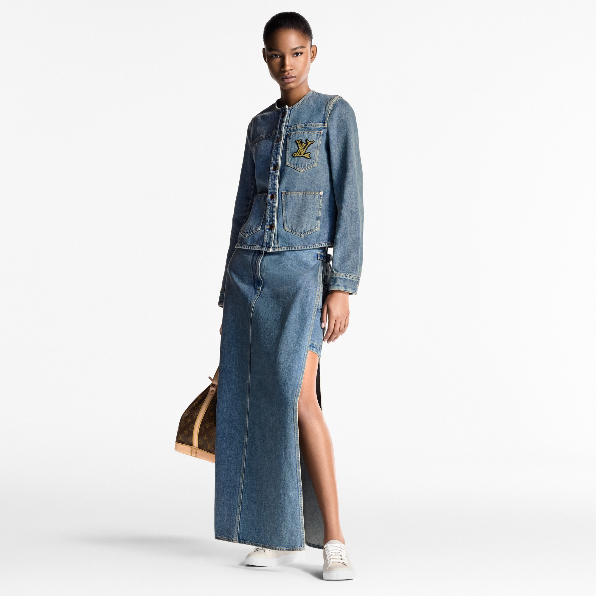  Ready-to-Wear Casacos e Jaquetas Jaqueta Jeans Justa | Louis Vuitton ® (Zoom no Produto)