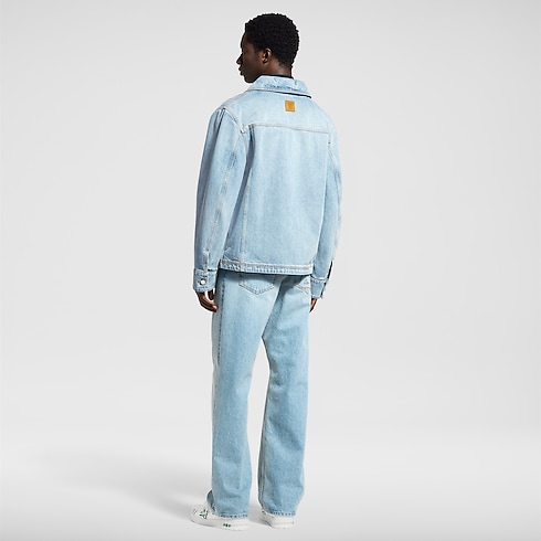 Ready-to-Wear Casacos e Agasalhos Jaqueta Jeans Utilitária com Assinatura LV | Louis Vuitton ® (Zoom no Produto)