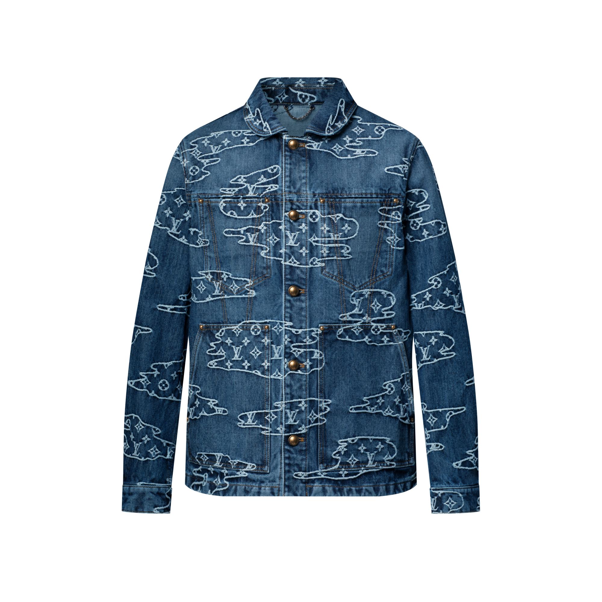  Ready-to-Wear Casacos e Agasalhos Jaqueta Jeans Utilitária com Monogram | Louis Vuitton ® (Zoom no Produto)