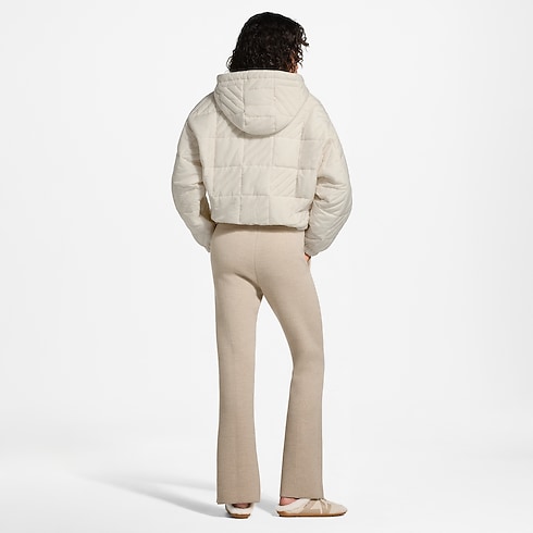 Ready-to-Wear Casacos e Jaquetas Jaqueta Matelassada em Xadrez Damier com Zíper | Louis Vuitton ® (Zoom no Produto)
