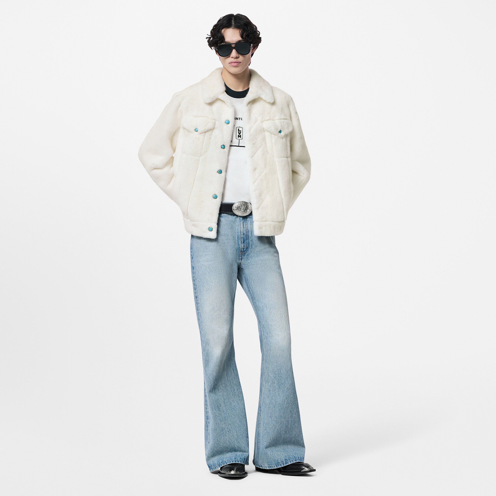  Ready-to-Wear Casacos e Agasalhos Jaqueta Trucker em Vison | Louis Vuitton ® (Zoom no Produto)