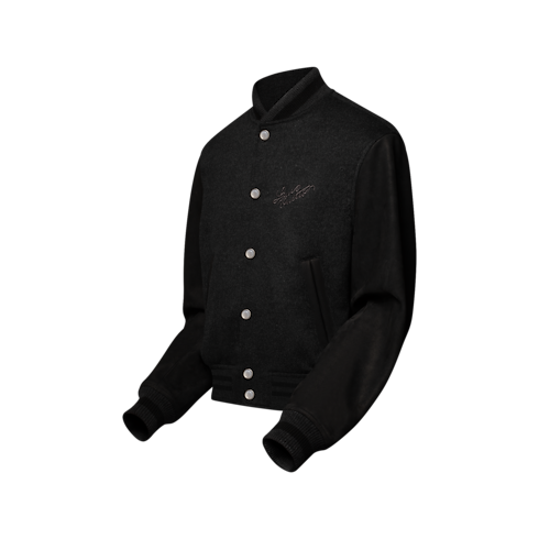 Ready-to-Wear Casacos e Agasalhos Jaqueta Varsity de Couro | Louis Vuitton ® (Zoom no Produto)