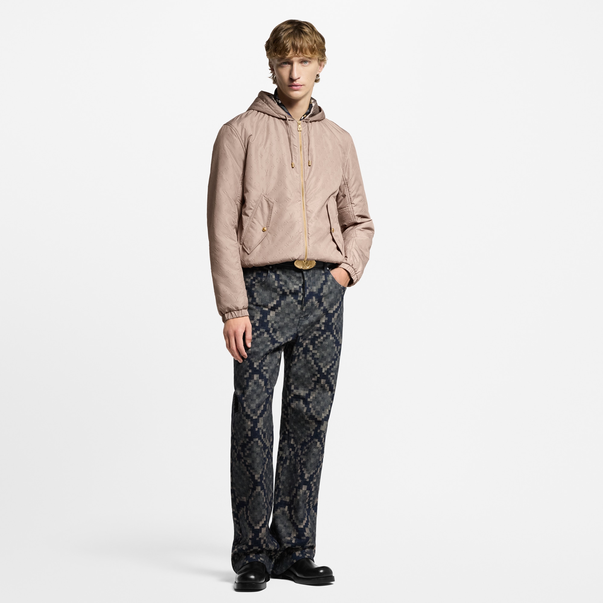  Ready-to-Wear Casacos e Agasalhos Jaqueta Windbreaker Acolchoada com Monogram | Louis Vuitton ® (Zoom no Produto)