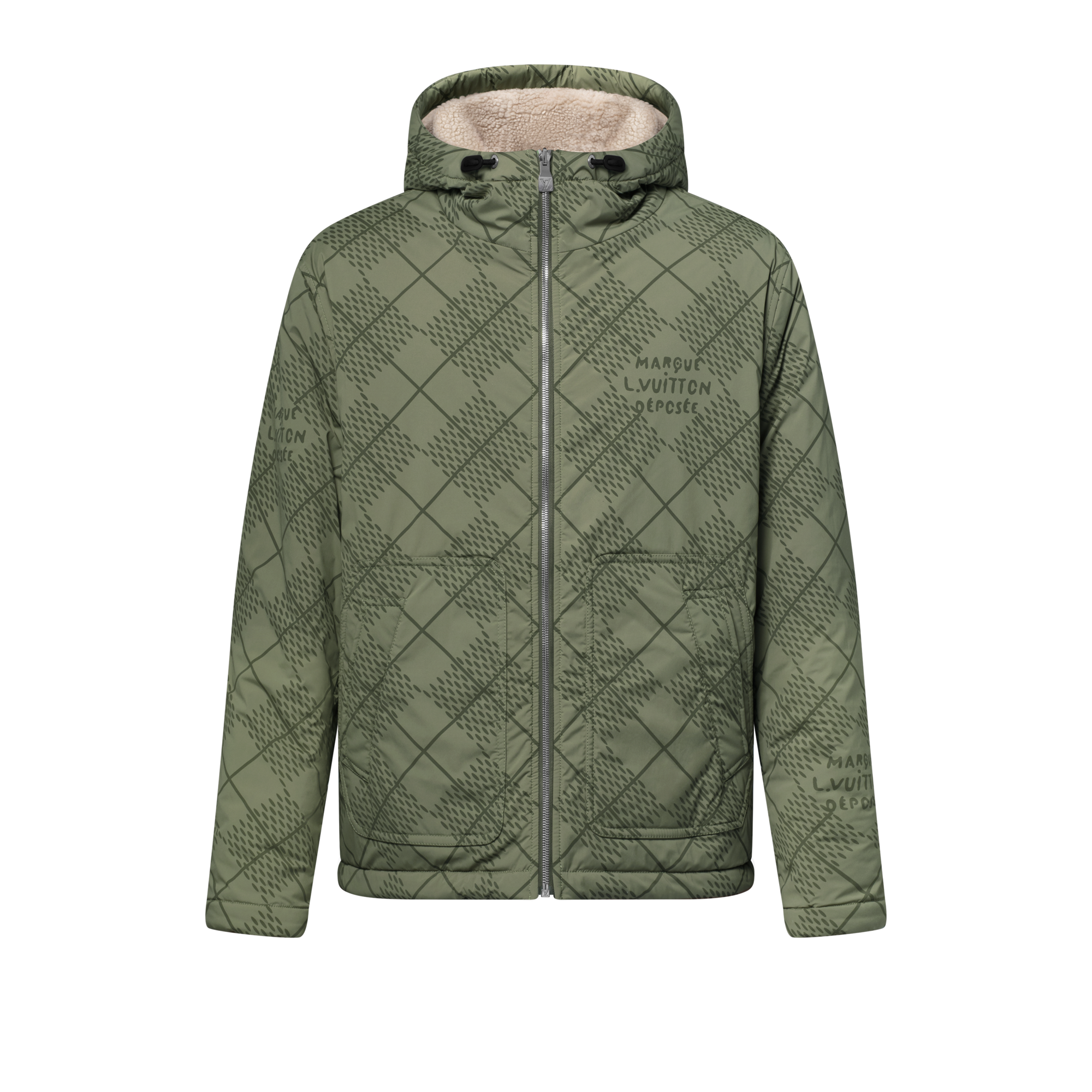  Ready-to-Wear Casacos e Agasalhos Jaqueta Windbreaker em Nylon Reversível e Fleece | Louis Vuitton ® (Zoom no Produto)