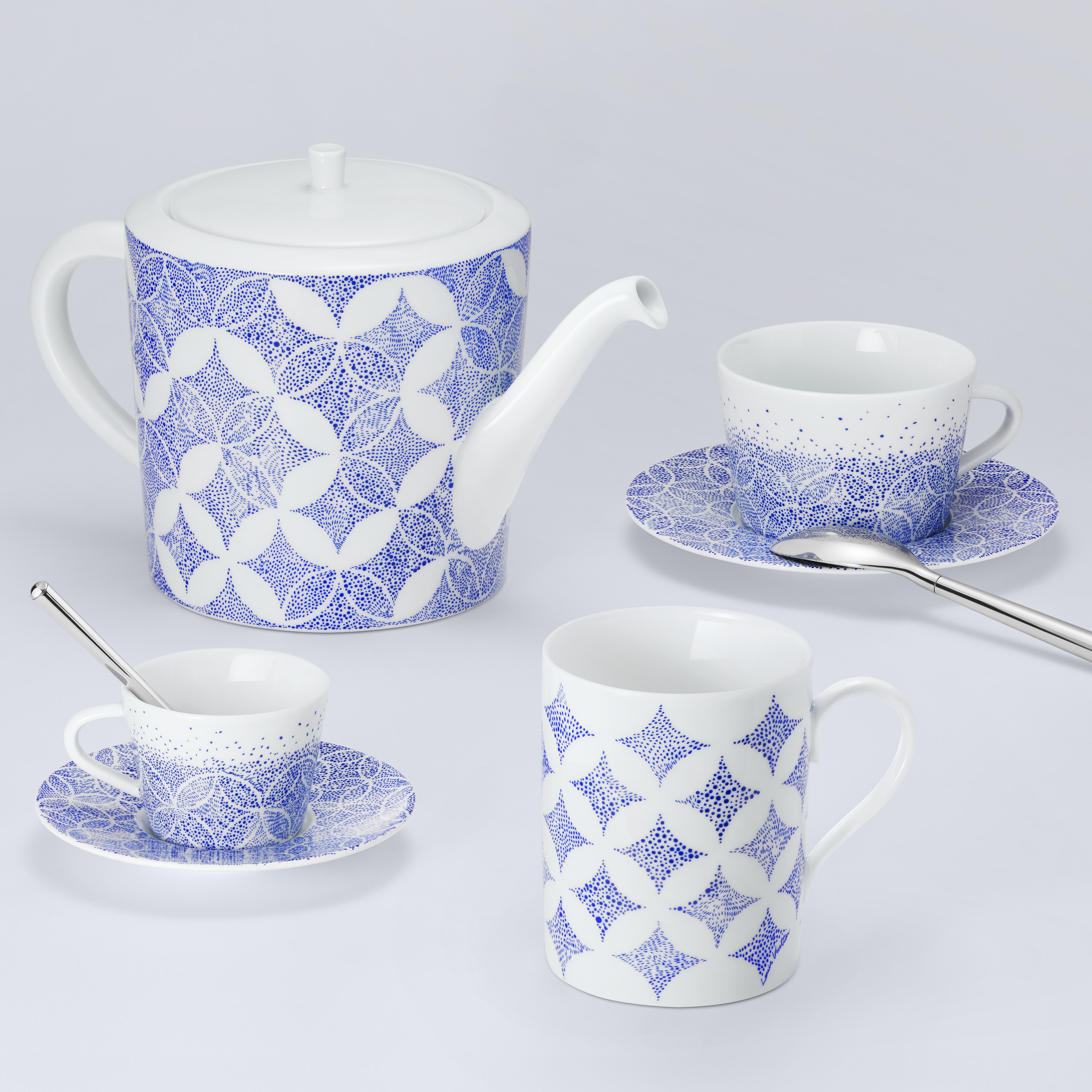  Casa e Arte do Jantar Mesa Posta Jogo de 2 Xícaras de Café e Pires Constellation | Louis Vuitton ® (Zoom no Produto)