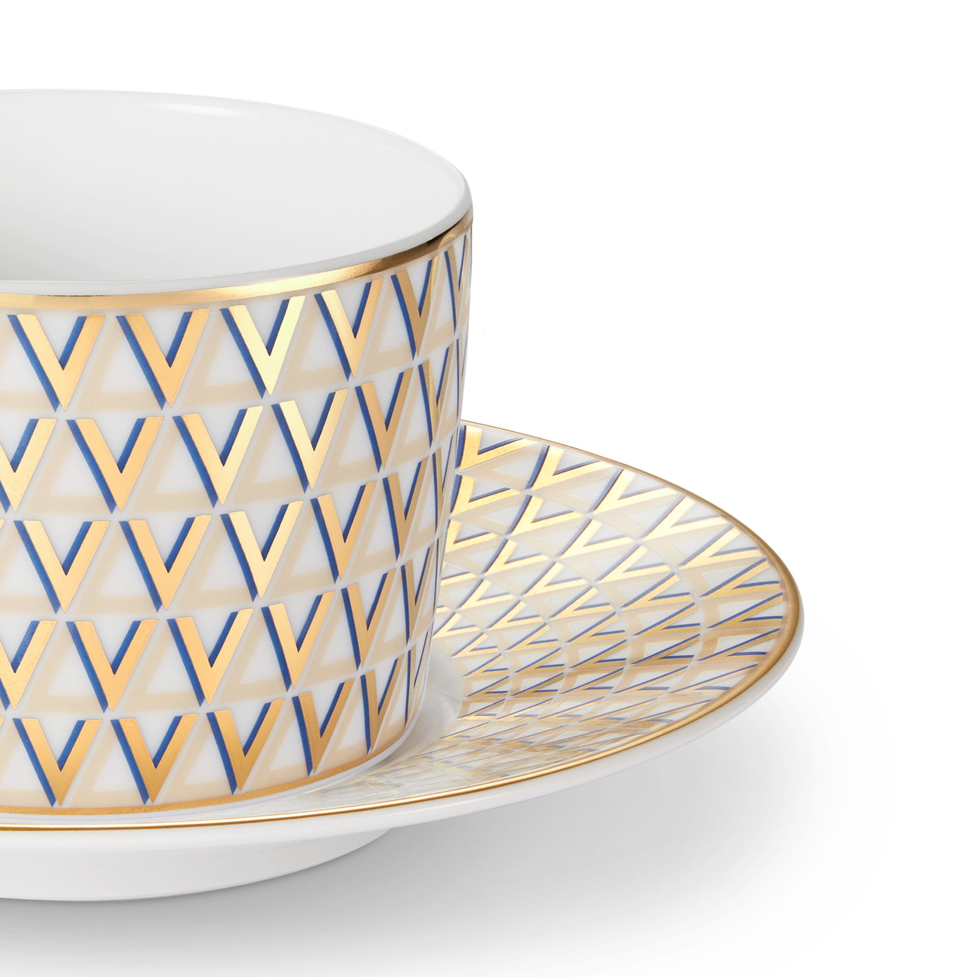  Casa e Arte do Jantar Mesa Posta Jogo de 2 Xícaras de Chá e Pires Splendor | Louis Vuitton ® (Zoom no Produto)